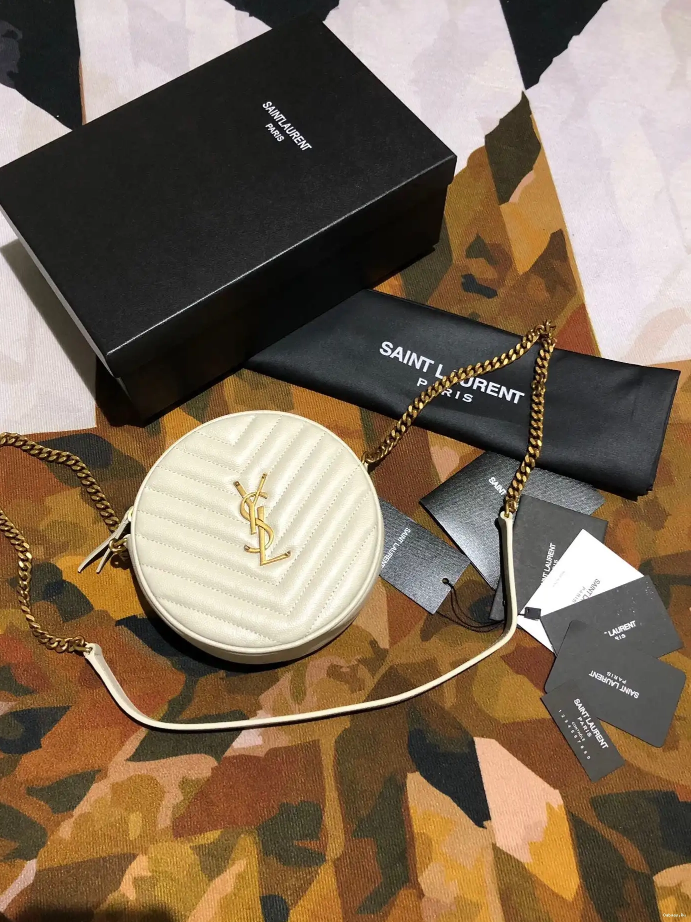 BAG VINYLE ROUND CAMERA YSL 0627
